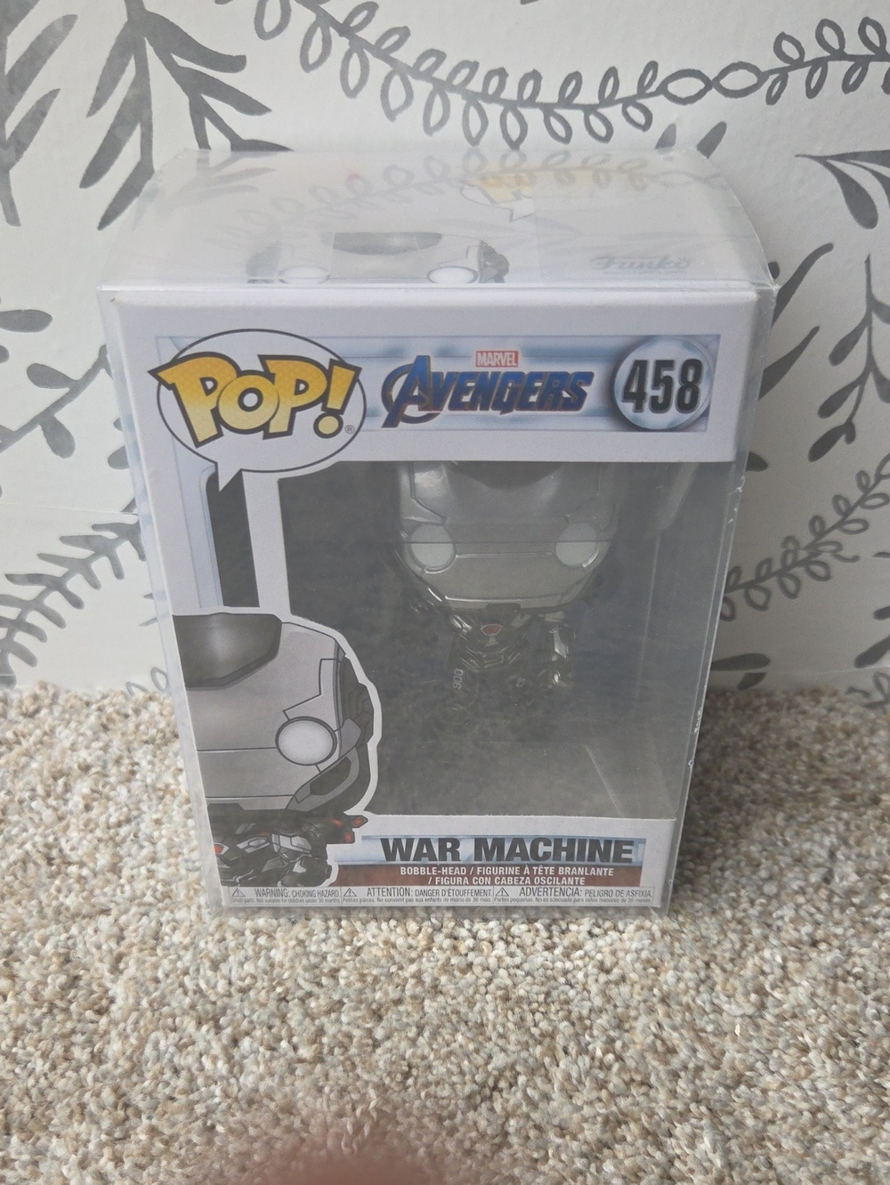 Funko War Machine Silver and Black Vinyl Figure - Avengers #458
